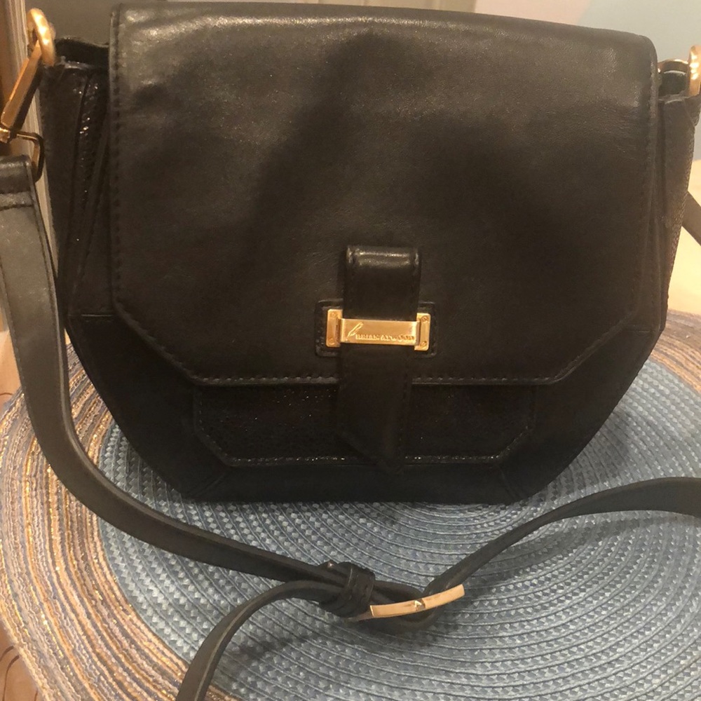 Black Brian Atwood small satchel